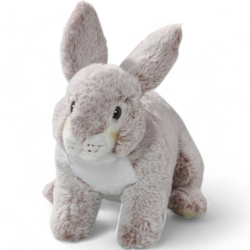 Plüschtier: Hase mit stehenden Ohren rötlich-beige | Kuscheltier | Stofftier