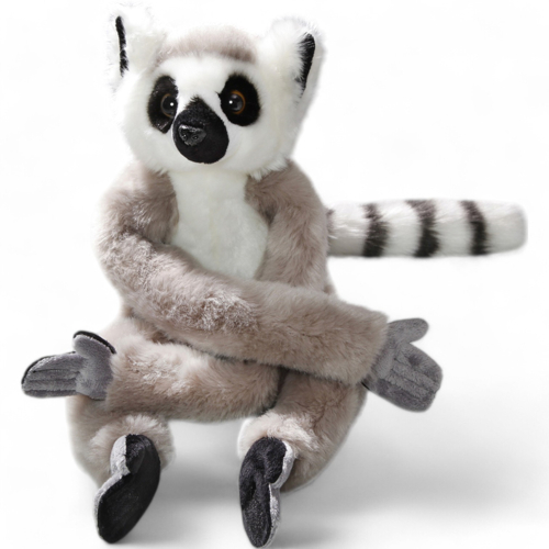 Plüschtier: Katta, Lemur mit Klett | Kuscheltier | Stofftier