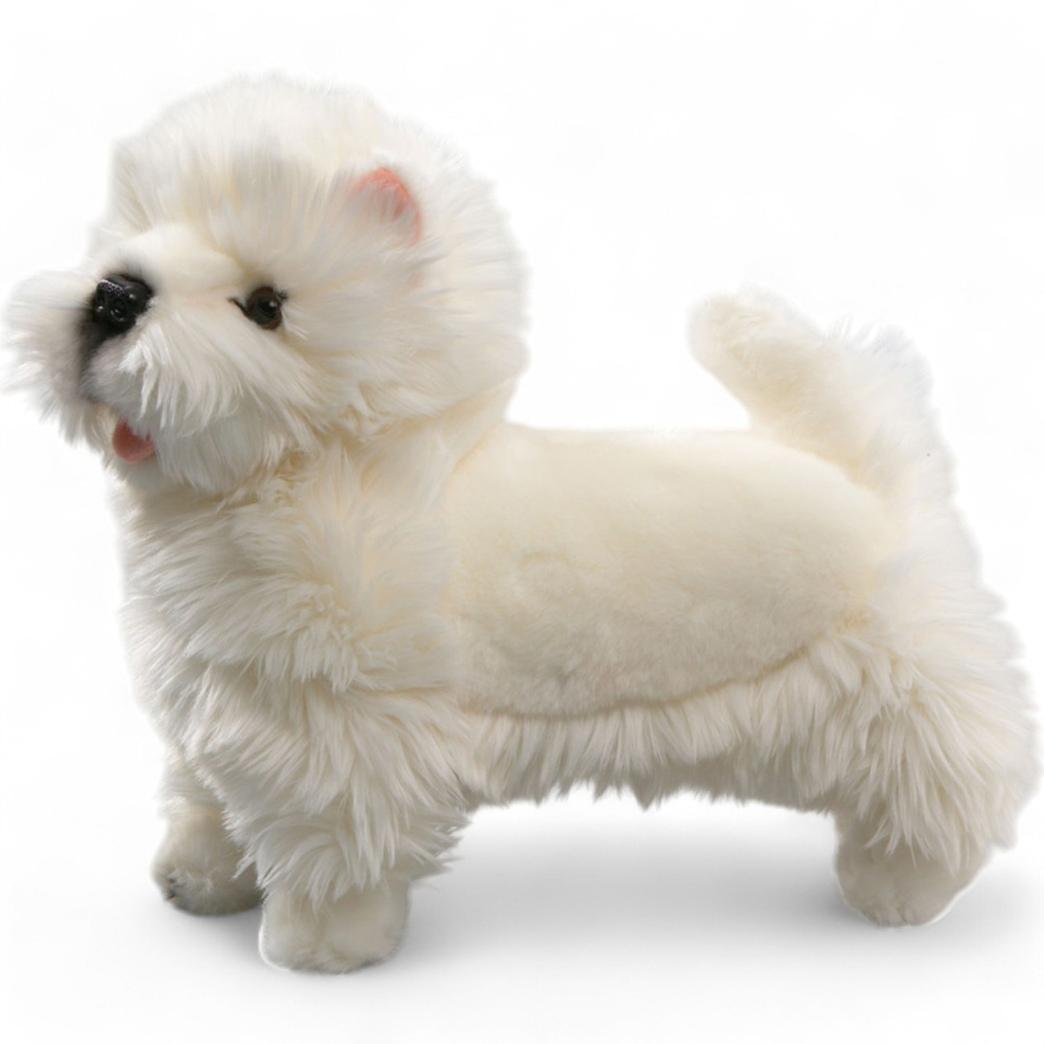 Plüschtier: Westie, West Highland Terrier stehend | Kuscheltier | Stofftier