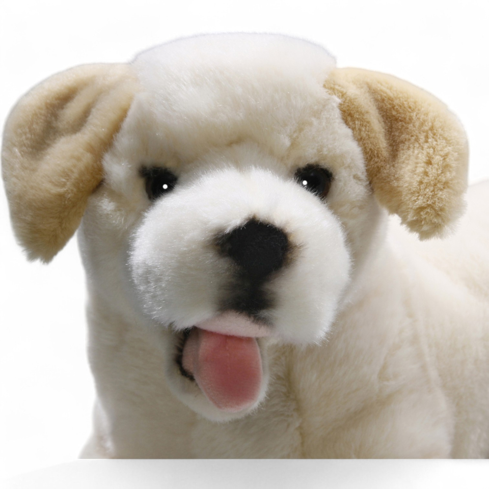 Plüschtier: Labrador liegend beige | Kuscheltier | Stofftier
