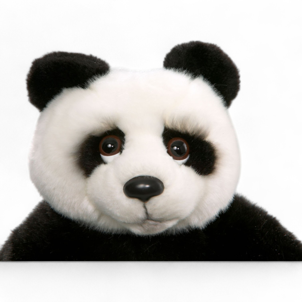 Plüschtier: Panda Bär sitzend | Kuscheltier | Stofftier