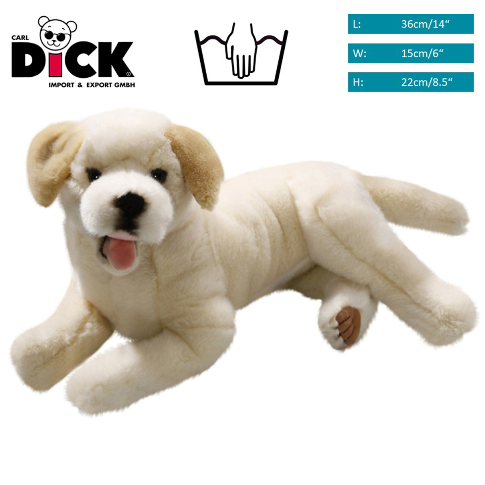 Plüschtier: Labrador liegend beige | Kuscheltier | Stofftier