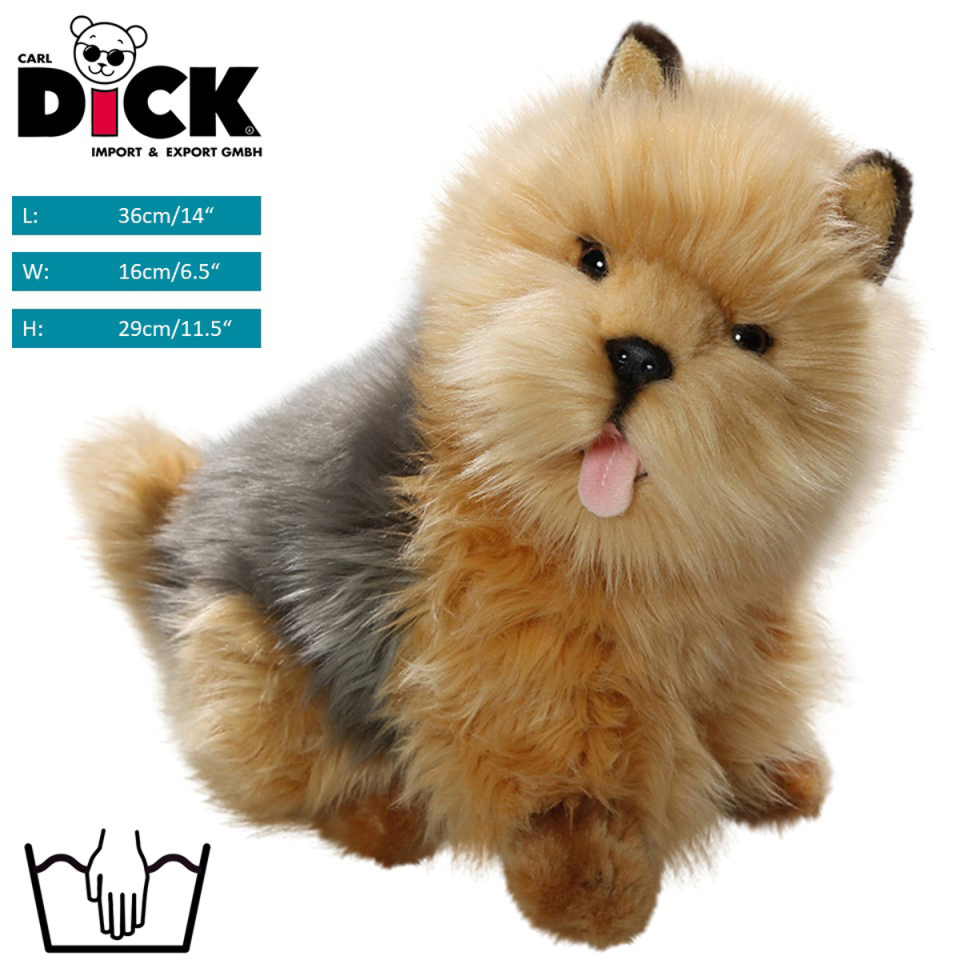 Plüschtier: Australischer Terrier sitzend | Kuscheltier | Stofftier