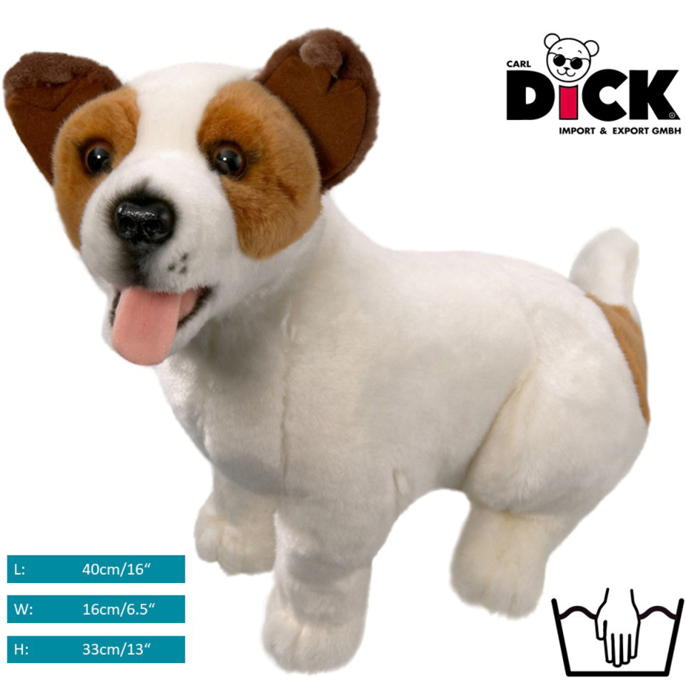 Plüschtier: Jack Russel sitzend | Kuscheltier | Stofftier