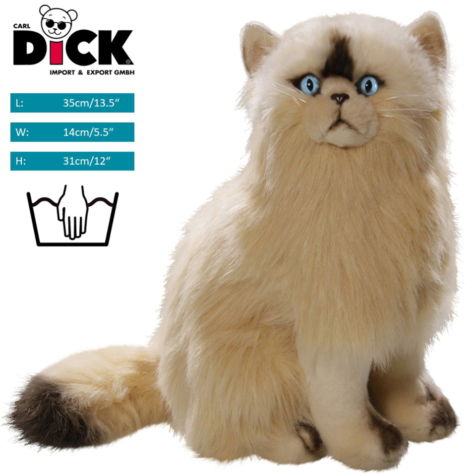 Cat, Persian, Himalayan sitting creme | soft toy | stuffed animal | plush toy