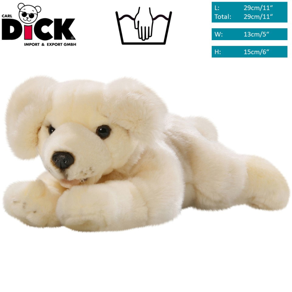 Plüschtier: Golden Retriever Welpe liegend | Kuscheltier | Stofftier