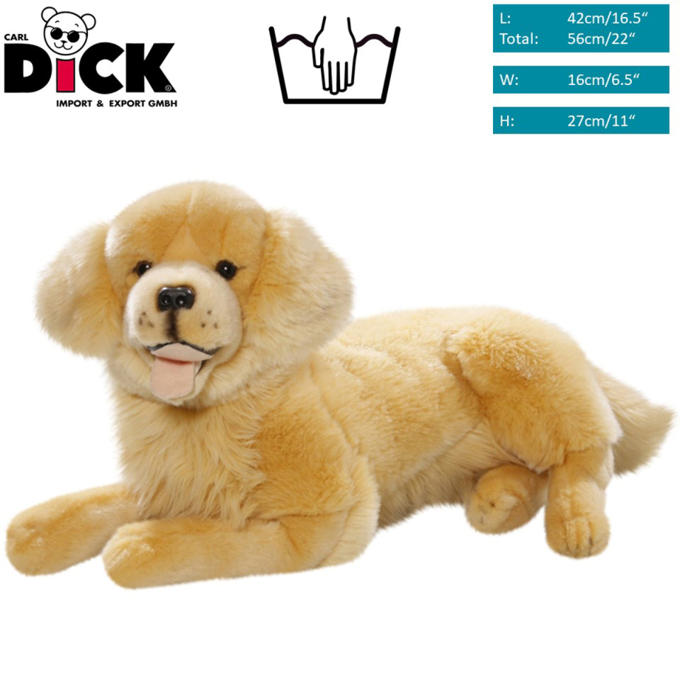 Golden Retriever lying | soft toy | stuffed animal | plush toy