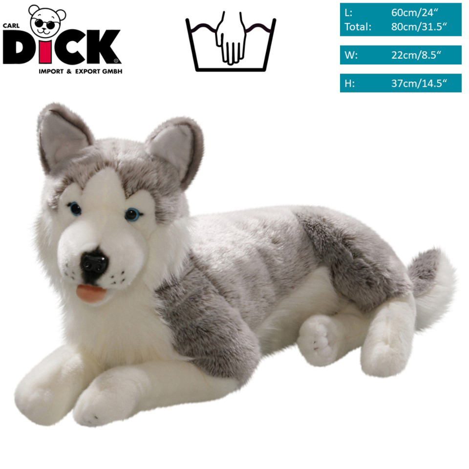 Husky lying | soft toy | stuffed animal | plush toy