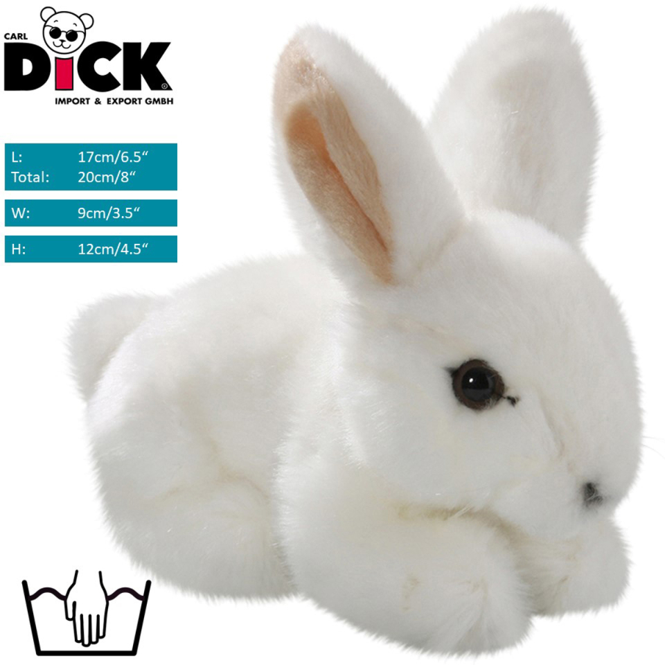 Rabbit Bunny sitting white | soft toy | stuffed animal | plush toy