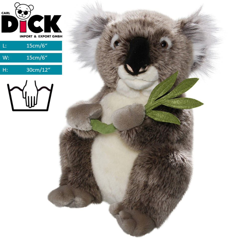 Plüschtier: Koala Bär mit Blatt | Kuscheltier | Stofftier