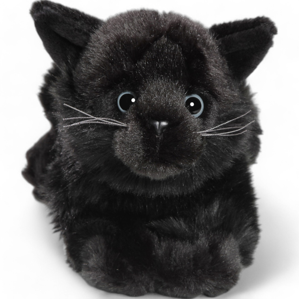 Cat lying black | soft toy | stuffed animal | plush toy