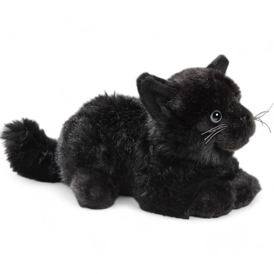 Cat lying black | soft toy | stuffed animal | plush toy