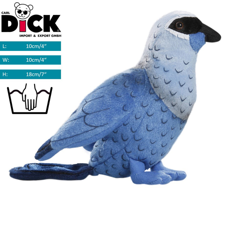 Plüschtier: Lappenkrähe, Kokako | Kuscheltier | Stofftier
