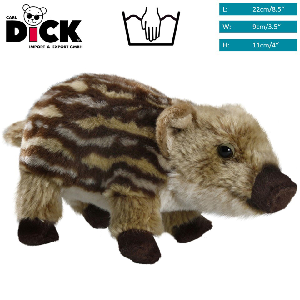 Plüschtier: Wildschwein, Frischling stehend | Kuscheltier | Stofftier