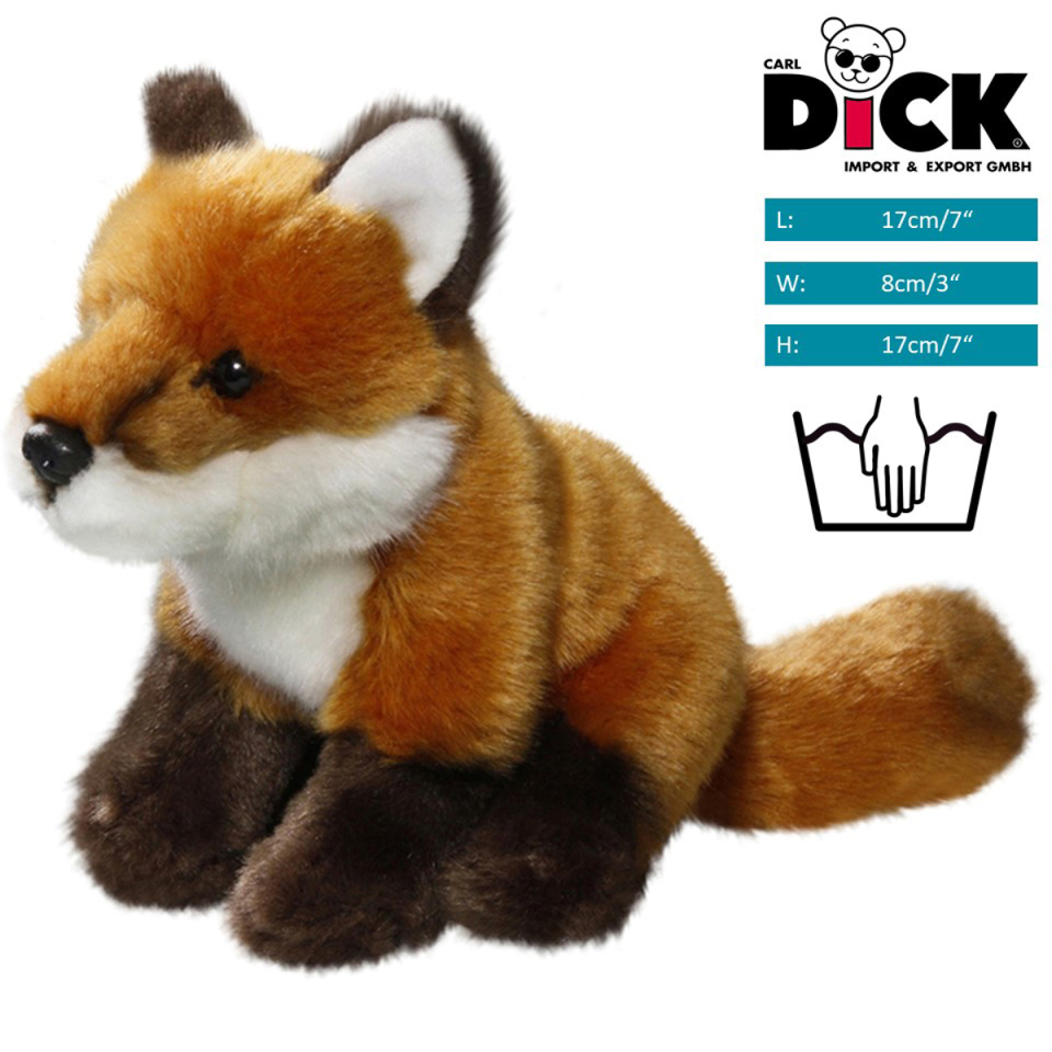 Plüschtier: Fuchs sitzend | Kuscheltier | Stofftier