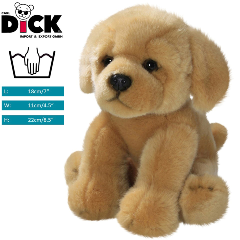 Plüschtier: Golden Retriever Welpe sitzend | Kuscheltier | Stofftier