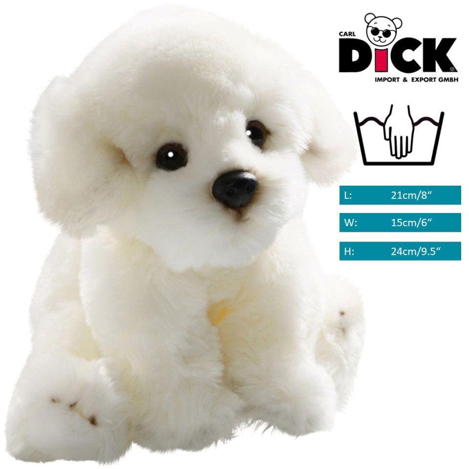 Bichon Dog sitting | soft toy | stuffed animal | plush toy
