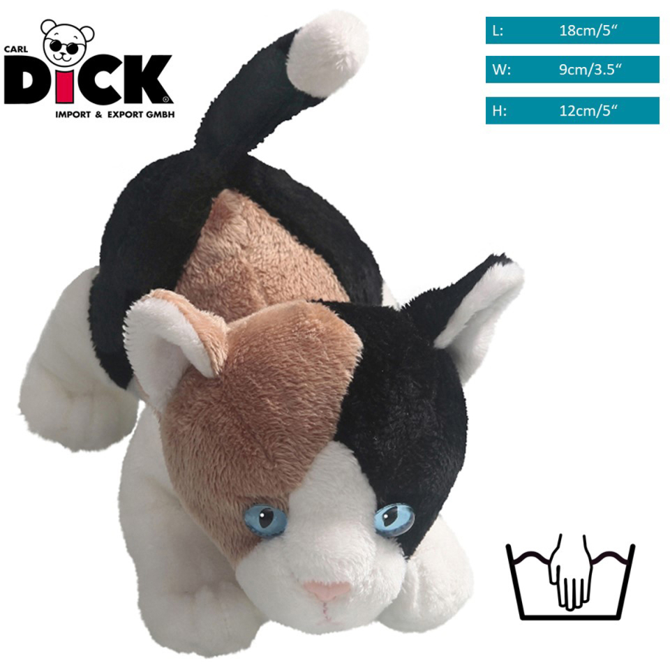 Plüschtier: Katze Calico schleichend | Kuscheltier | Stofftier