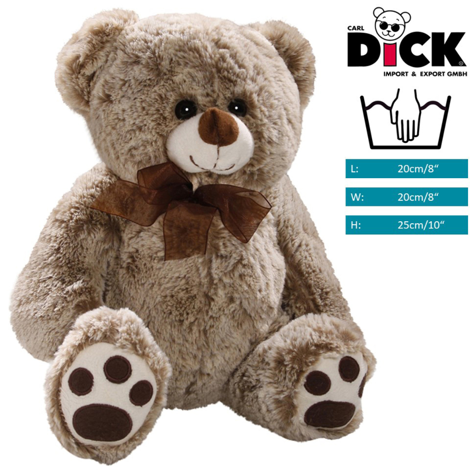 Plüschtier: Bär, Weihnachts-Teddy sitzend | Kuscheltier | Stofftier