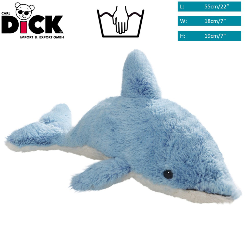 Dolphin supersoft blue | soft toy | stuffed animal | plush toy