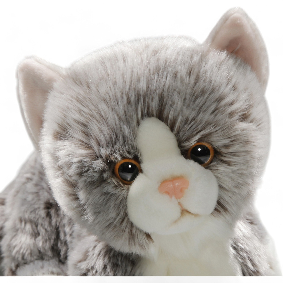 Plüschtier: Katze grau | Kuscheltier | Stofftier