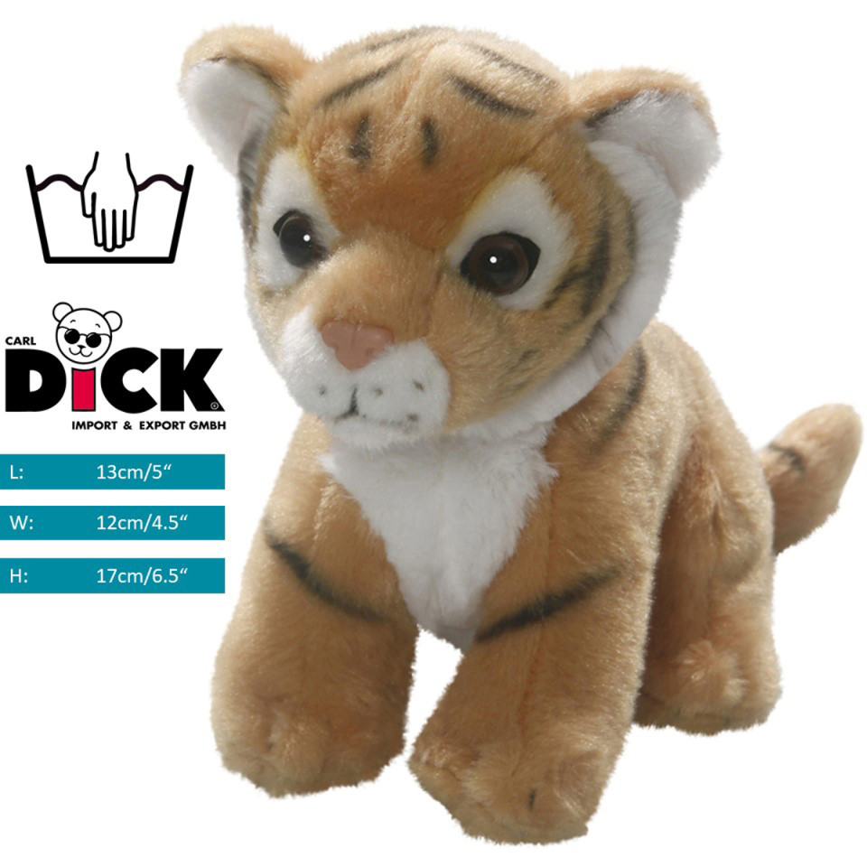 Tiger brown sitting | soft toy | stuffed animal | plush toy