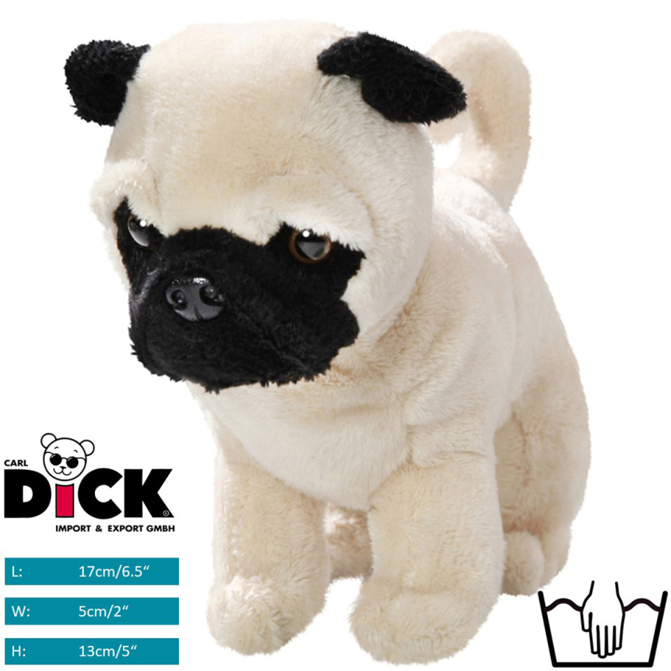 Pug standing | soft toy | stuffed animal | plush toy