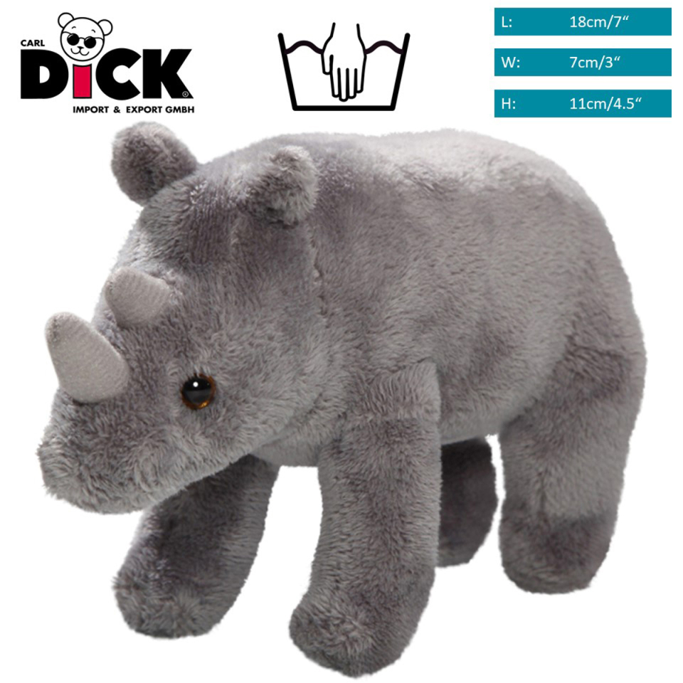 Rhino standing | soft toy | stuffed animal | plush toy