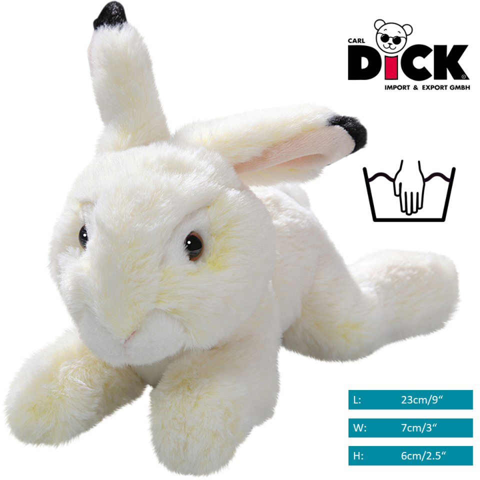 Plüschtier: Hase liegend beige | Kuscheltier | Stofftier
