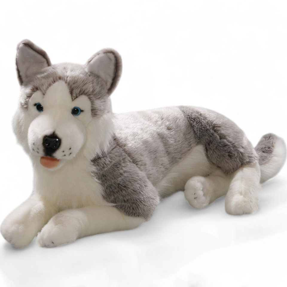 Husky lying | soft toy | stuffed animal | plush toy