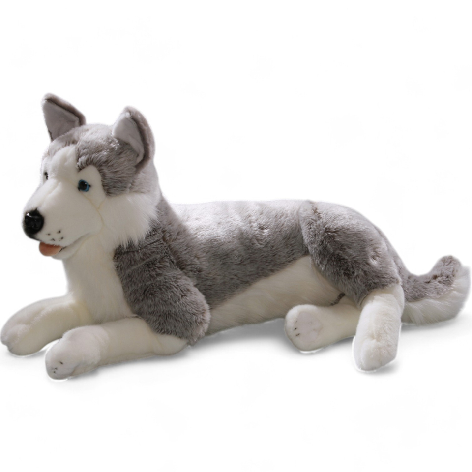 Husky lying | soft toy | stuffed animal | plush toy