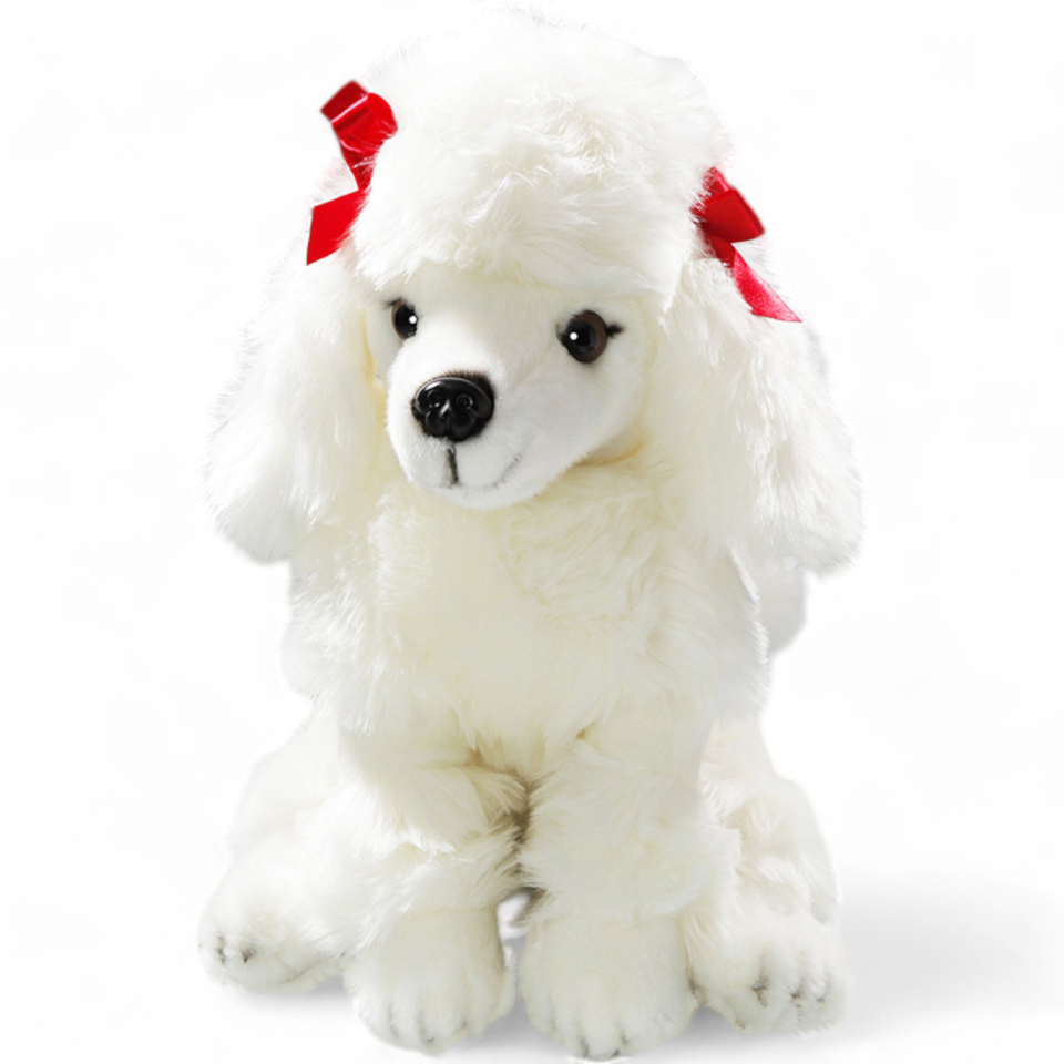Poodle white sitting | soft toy | stuffed animal | plush toy