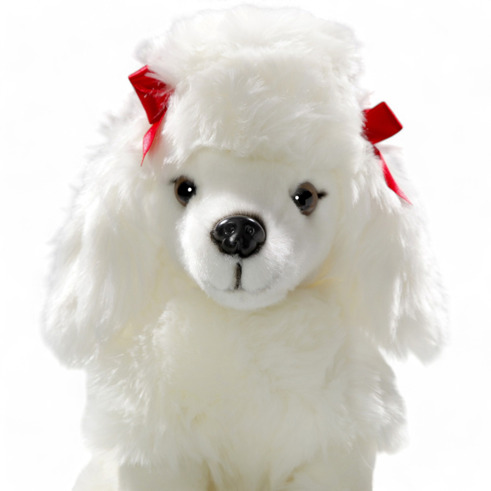 Poodle white sitting | soft toy | stuffed animal | plush toy