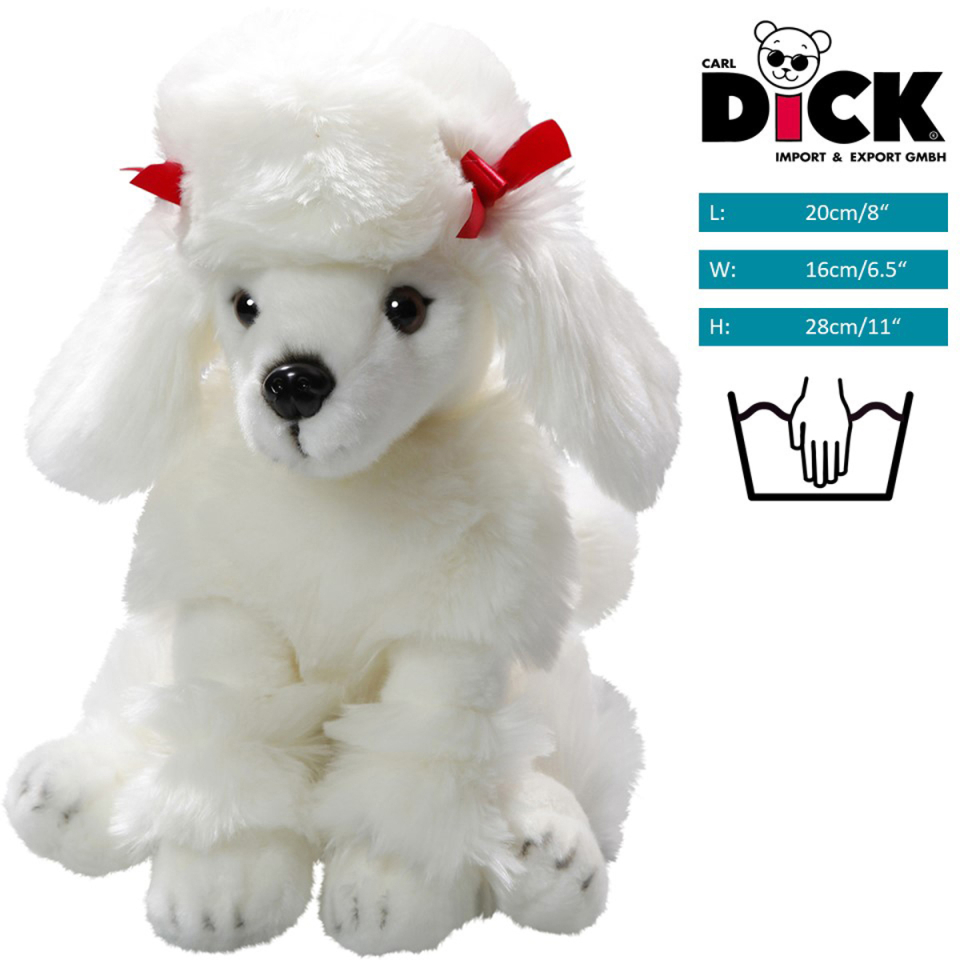 Poodle white sitting | soft toy | stuffed animal | plush toy