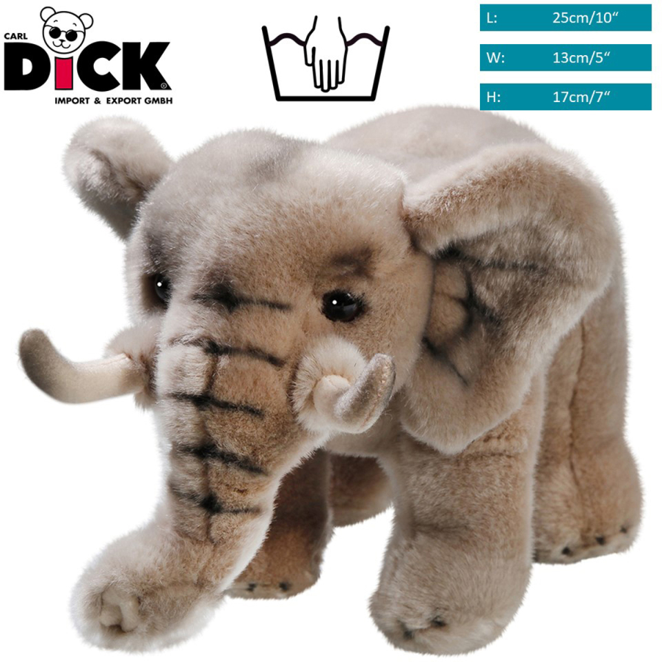 Elephant standing | soft toy | stuffed animal | plush toy