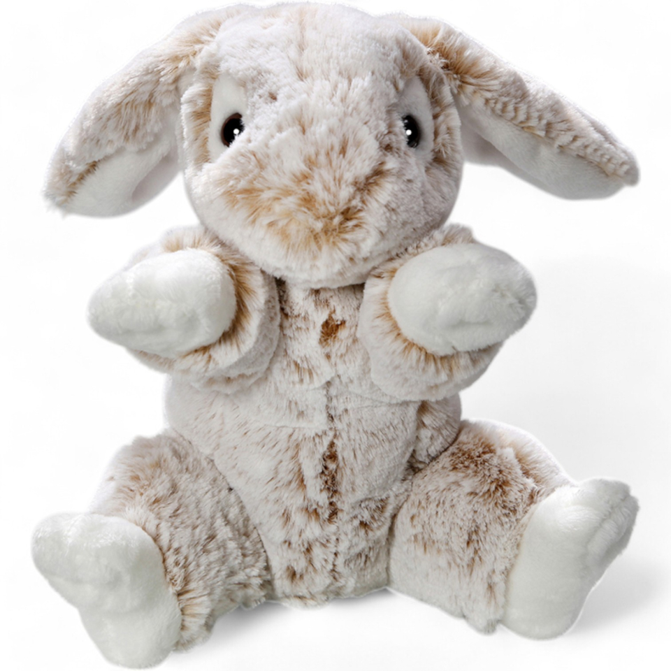 Plüschtier: Hase sitzend beige | Kuscheltier | Stofftier