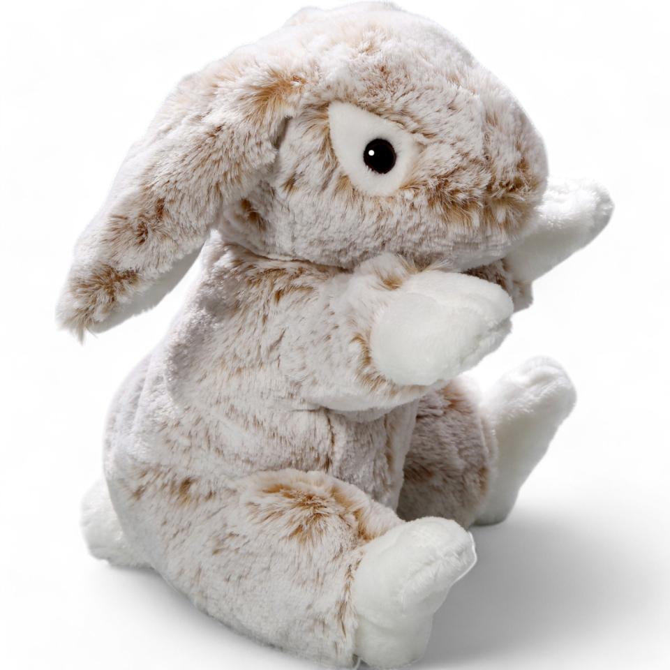 Plüschtier: Hase sitzend beige | Kuscheltier | Stofftier