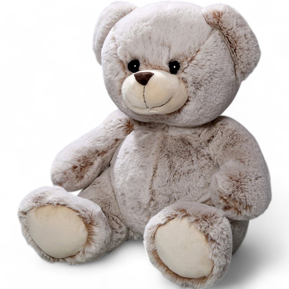 Plüschtier: Bär, Teddy sitzend superweich beige | Kuscheltier | Stofftier