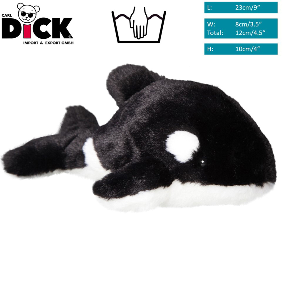 Plüschtier: Wal Orca, Killerwal | Kuscheltier | Stofftier
