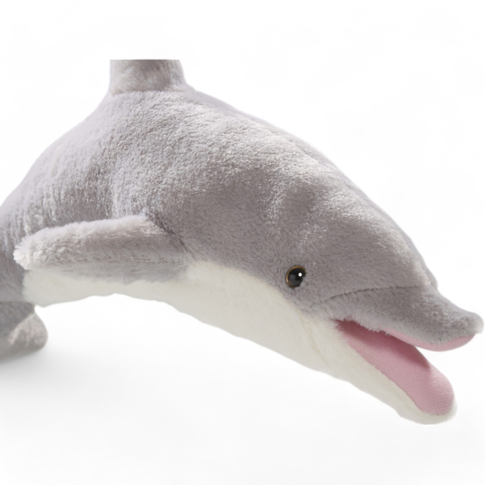 Plüschtier: Delfin mit offenem Mund | Kuscheltier | Stofftier