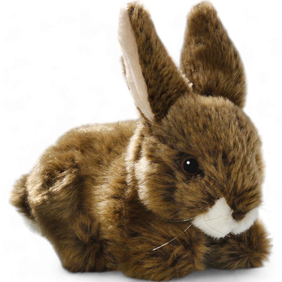 Plüschtier: Hase sitzend braun | Kuscheltier | Stofftier