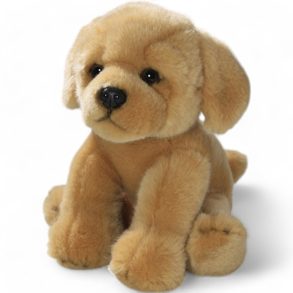 Plüschtier: Golden Retriever Welpe sitzend | Kuscheltier | Stofftier