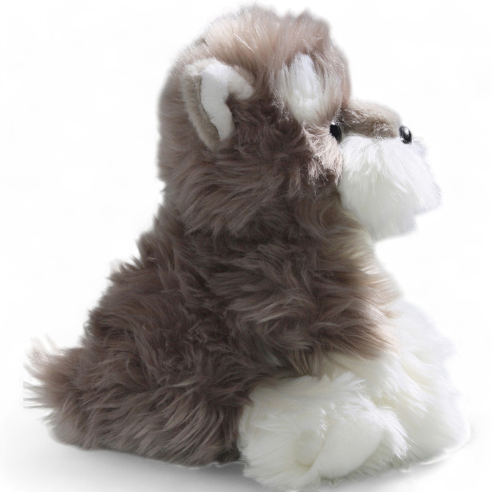 Plüschtier: Schnauzer Terrier Welpe sitzend | Kuscheltier | Stofftier