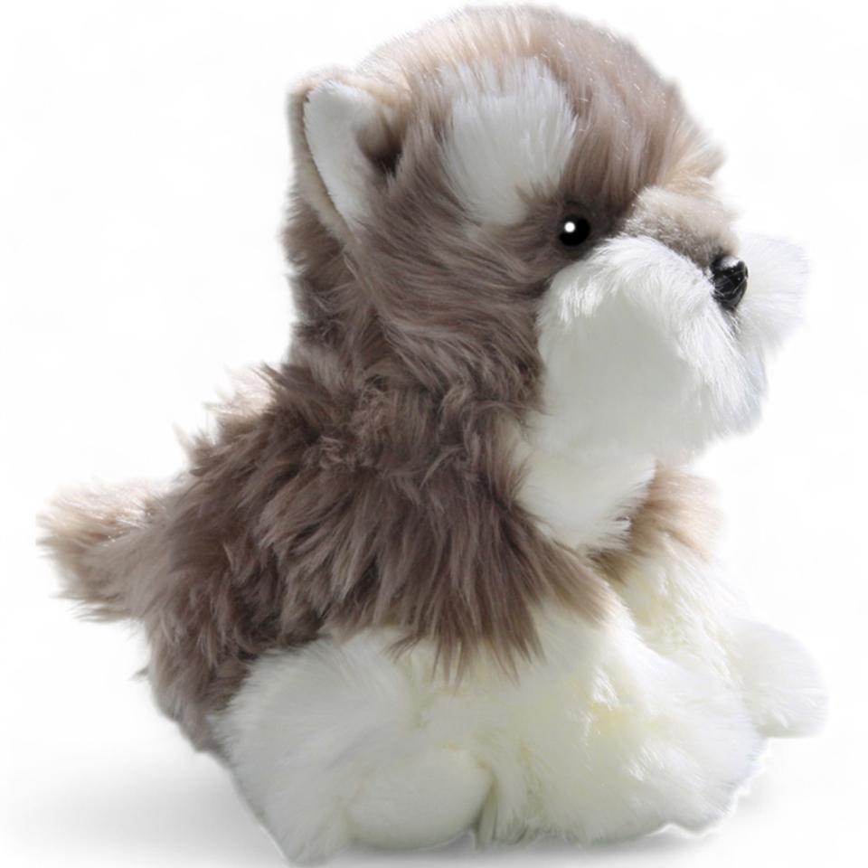 Plüschtier: Schnauzer Terrier Welpe sitzend | Kuscheltier | Stofftier