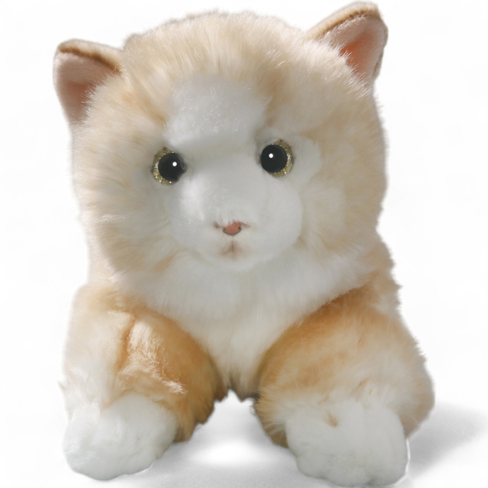 Cat lying beige | soft toy | stuffed animal | plush toy