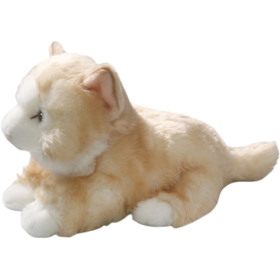 Cat lying beige | soft toy | stuffed animal | plush toy