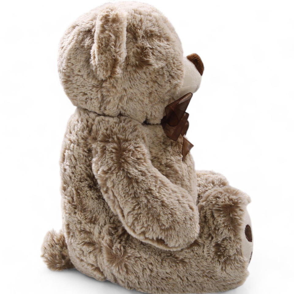 Plüschtier: Bär, Weihnachts-Teddy sitzend | Kuscheltier | Stofftier