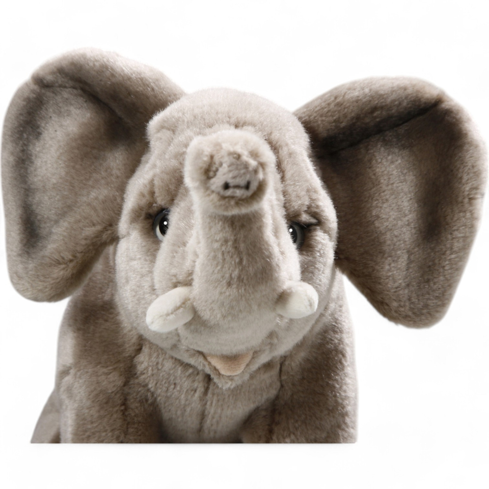 Plüschtier: Elefant sitzend | Kuscheltier | Stofftier