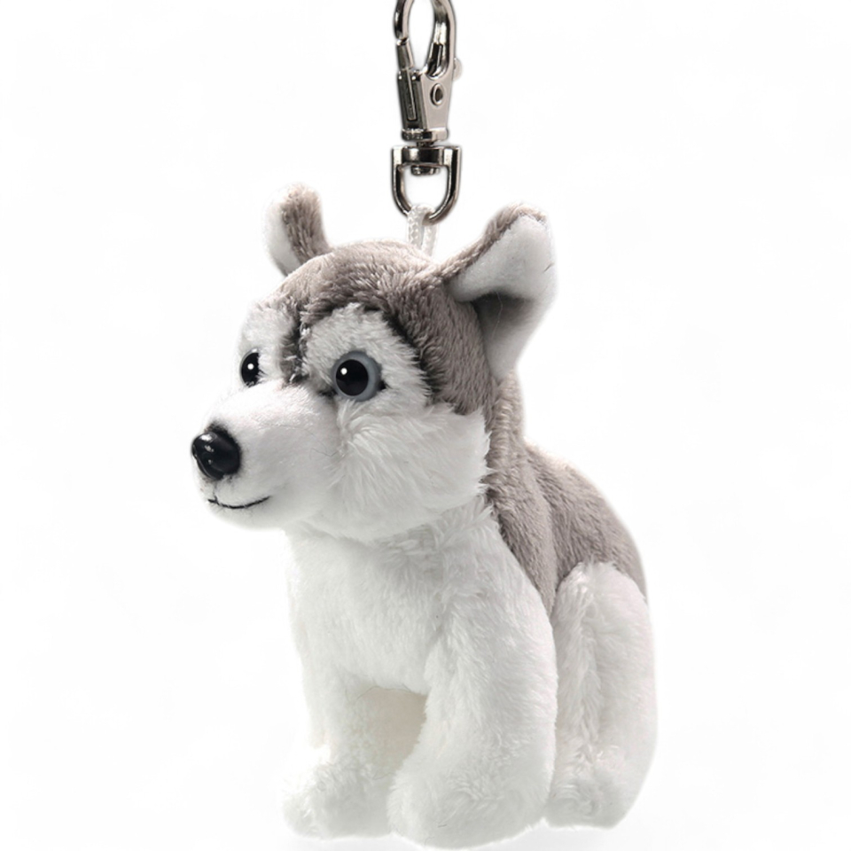 Plüschtier: Husky Schlüsselanhänger | Kuscheltier | Stofftier