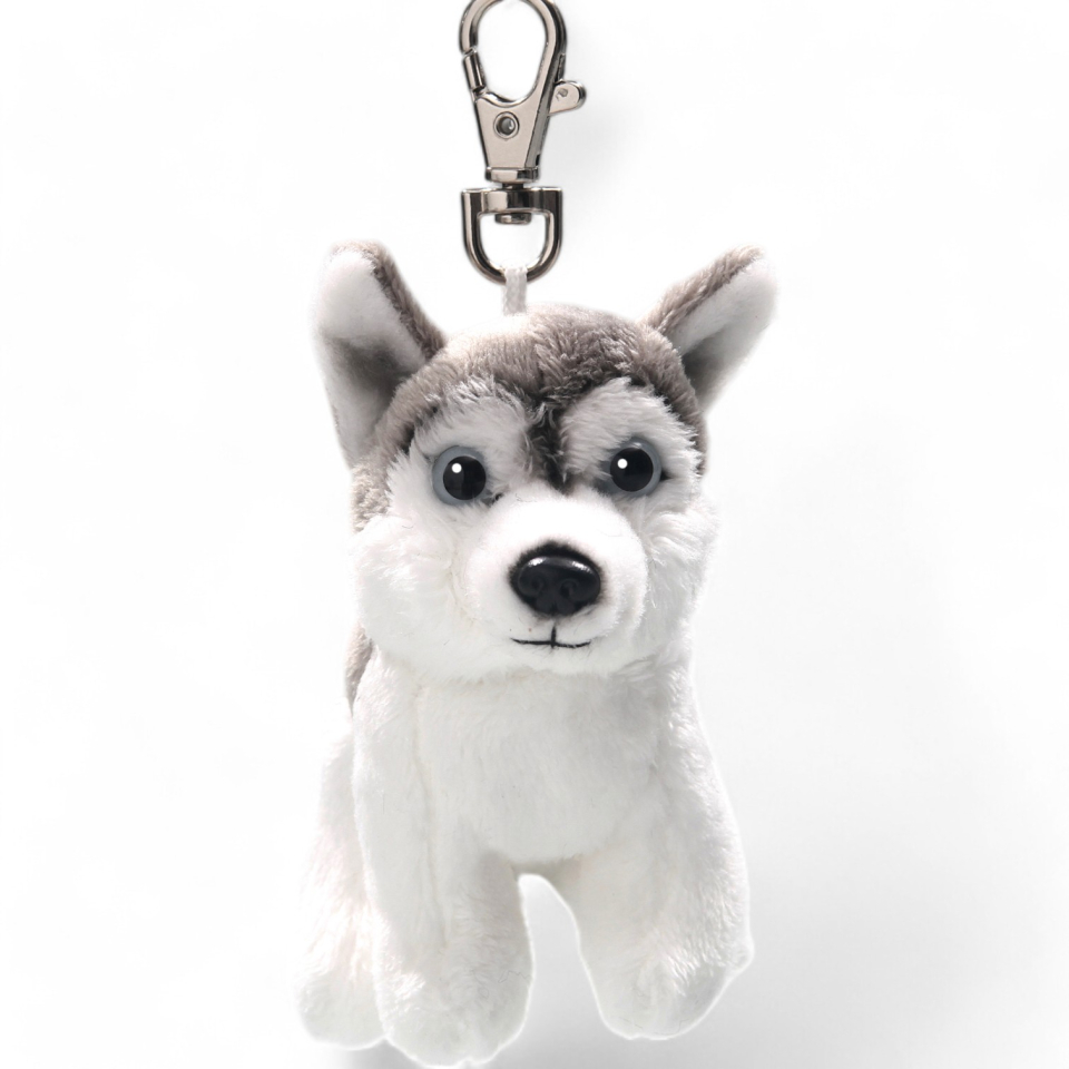 Plüschtier: Husky Schlüsselanhänger | Kuscheltier | Stofftier